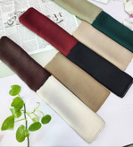 روسری قواره ۱۰۰ نخ اسکالر بسیار سبک و خنک دور دوخت